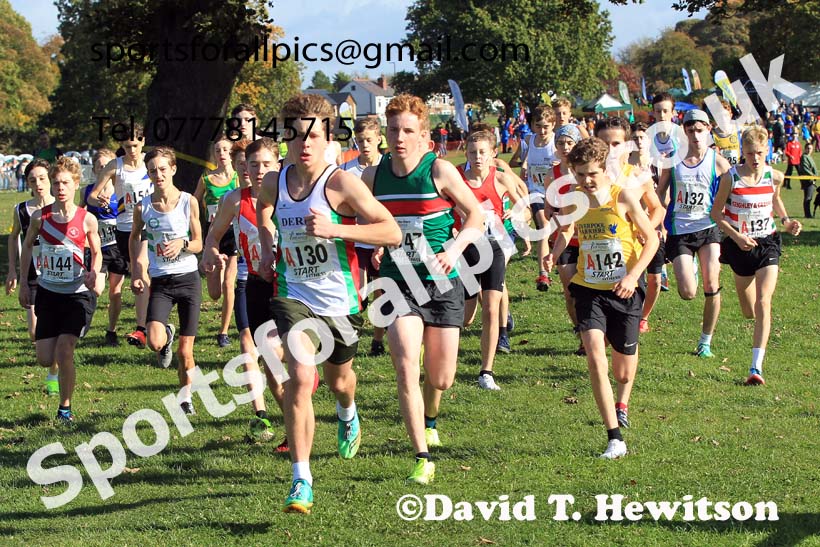 Boys under-15s 2022 Northern Cross Country Relays, Graves Park, Sheffield. Photo: David T. Hewitson/Sports for All Pics
